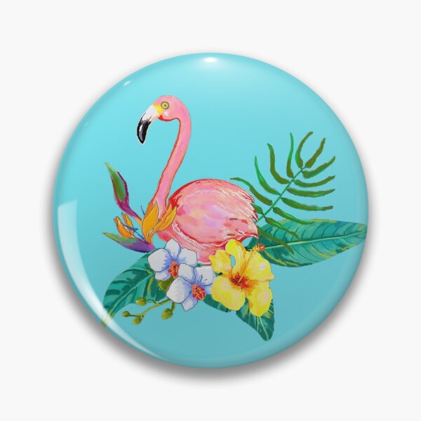 Item preview,  Flamingo And Tropical Flora Design designed and sold by KathteeDesign.