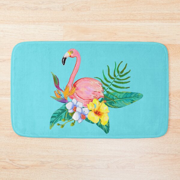 Item preview,  Flamingo And Tropical Flora Design designed and sold by KathteeDesign.