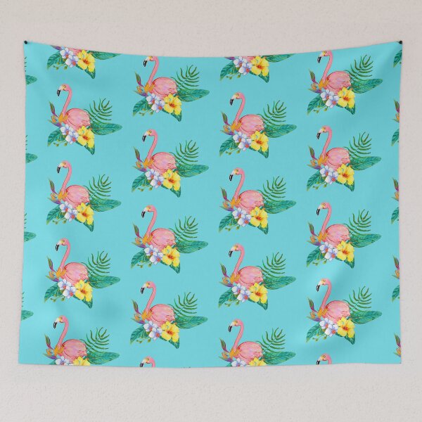 Item preview,  Flamingo And Tropical Flora Design designed and sold by KathteeDesign.