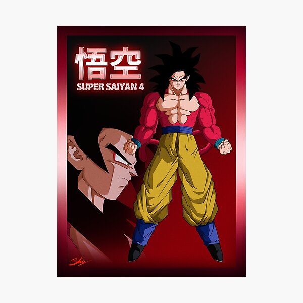 Goku Super Saiyan 4 Poster by Ulr97