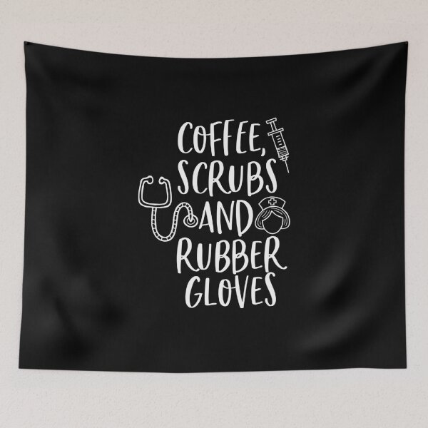 Item preview, Coffee scrubs and rubber gloves designed and sold by pnkpopcorn.