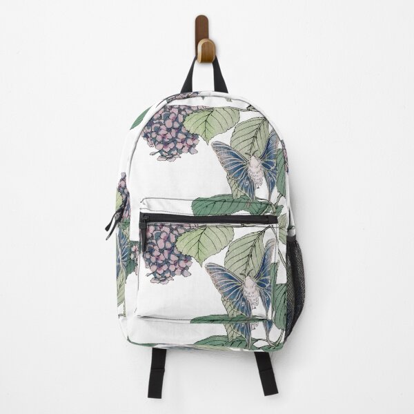 Item preview, Moth and Hydrangea illustration (1910) by Morimoto Toko designed and sold by mycloudzdesign.