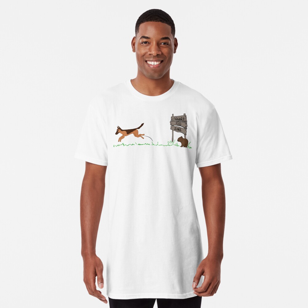 Vista previa del artículo con la obra «Camiseta larga», diseñado y vendido por RainbowRhino.