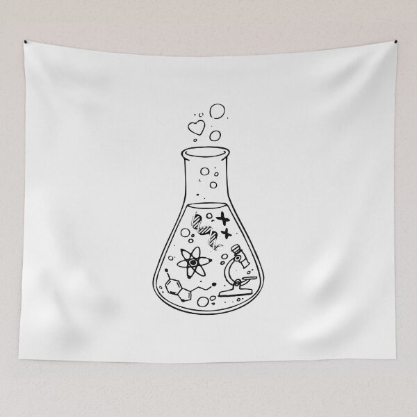 Item preview, Science Glass Flask Biotech Microbiology Lab designed and sold by labstud.