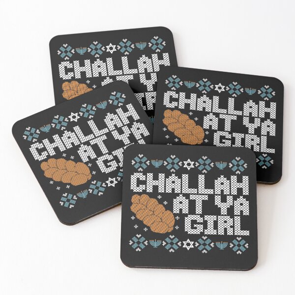 Item preview, Funny Hanukkah Ugly Sweater Challah At Ya Girl humor saying Jewish Xmas designed and sold by alenaz.