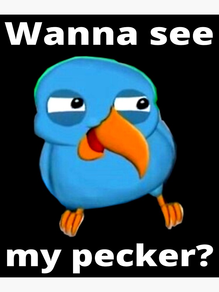 Wanna See My Pecker Bird Memes Shirt , Funny Bird Wanna See My Pecker  T-shirt