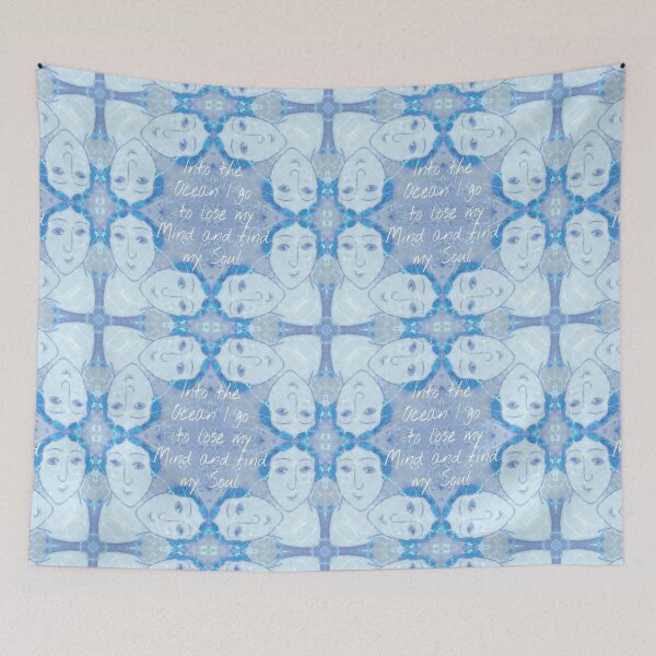 Item preview, Into the Ocean Deep I go to lose my Mind and find my Soul Artist Jenny Meehan  designed and sold by Jenny Meehan Art Prints and Patterns  .