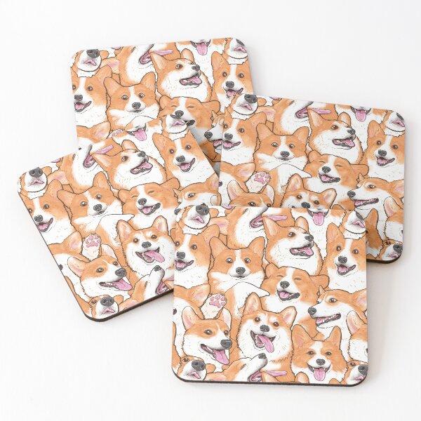 Item preview, Cute Corgi Pattern designed and sold by MaratusFunk.
