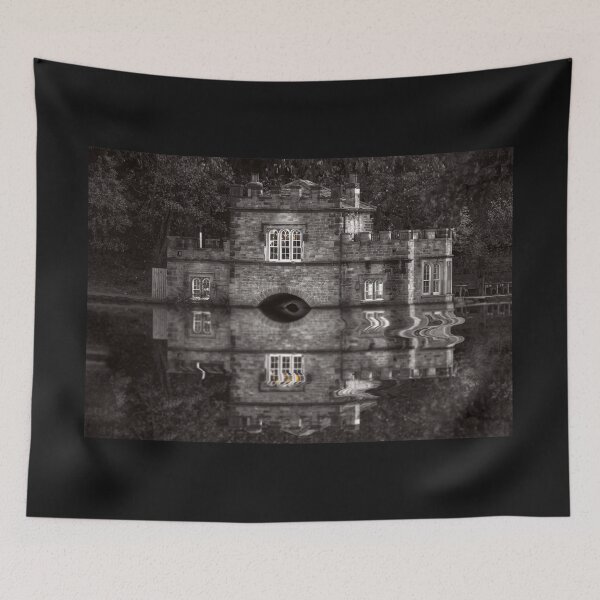Item preview, Newmillerdam Boathouse Monochrome designed and sold by Alisonchambers2.