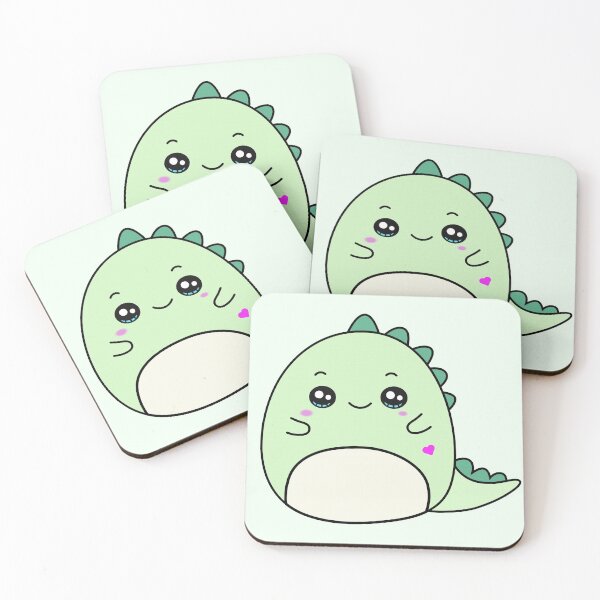 Item preview, Kawaii Baby Dinosaur Cute Blushing Dino Heart Animals designed and sold by Simplyy  Unique.