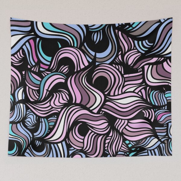 Item preview, Blue and purple pattern designed and sold by NoahDea.