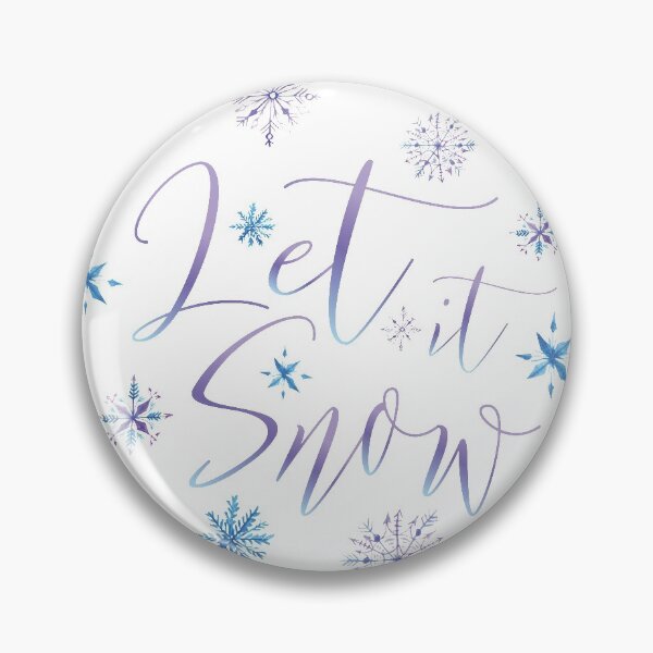 Item preview, Let It Snow | Creative Winter Phrase Typography designed and sold by mschubbybunny.