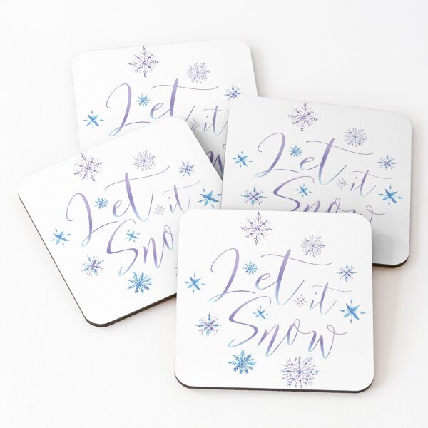 Item preview, Let It Snow | Creative Winter Phrase Typography designed and sold by mschubbybunny.