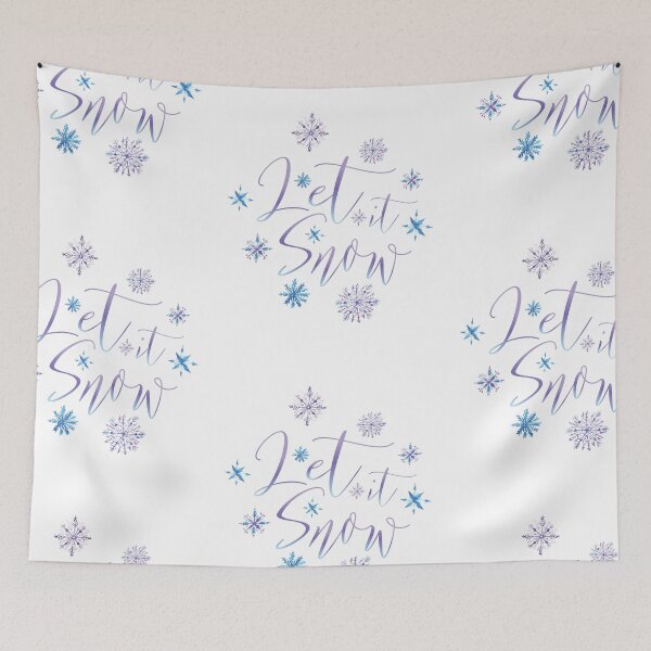 Item preview, Let It Snow | Creative Winter Phrase Typography designed and sold by mschubbybunny.