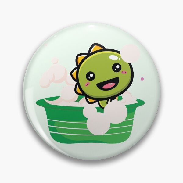 Item preview, Kawaii Cute Dinosaur In Bath Tub Tiny Dino Animal designed and sold by Simplyy  Unique.