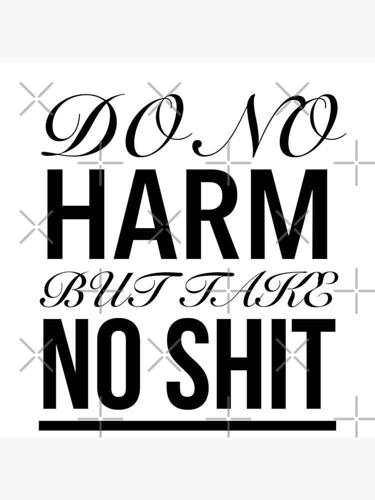 do-no-harm-quotes-do-no-harm-but-take-no-shit-poster-for-sale-by