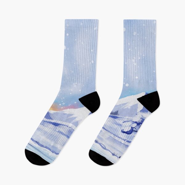 Item preview, Beautiful Watercolor Winter Scenery Landscape designed and sold by Vector Scout Lab.