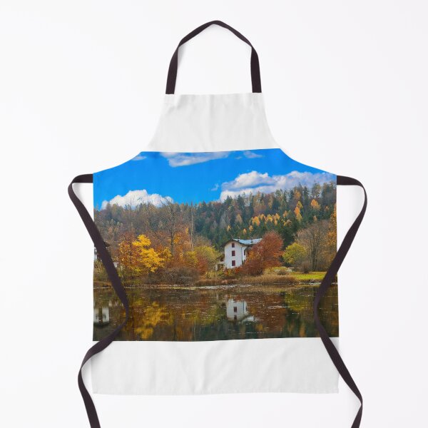Item preview, The house on the lake in autumn designed and sold by pietrofoto.
