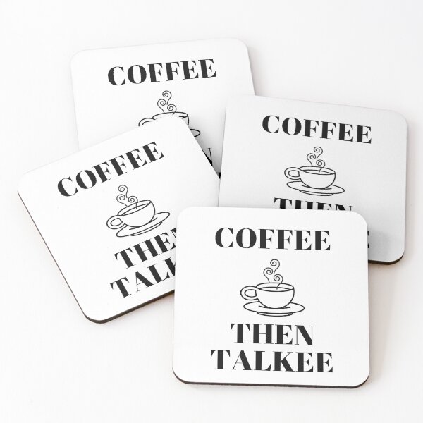 Item preview, COFFEE THEN TALKEE designed and sold by LaBelleMaison.