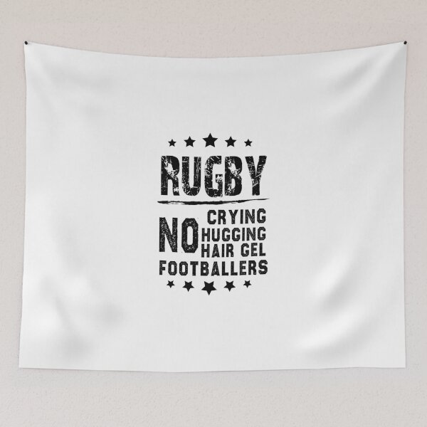 Item preview, funny rugby gift rugby no crying  hugging hair gel footballers sarcastic offended saying Birthday Meme Girlfriend boyfriend designed and sold by joygift369.