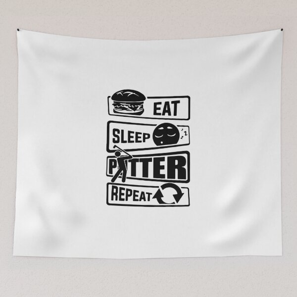 Artikelvorschau, Love Golf Putter Evolution of Golfer Evovle Golfing Mechanics Eat Sleep Putter Repeat Gift Premium Apparel Funny Holiday Xmas entworfen und verkauft von DesignByHeartUK.