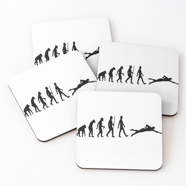 Item preview, Swimming Evolution of Swimmer Life in the Fast Lane Swimming Art Design Happy Apparel Essential Inspiration Joy Mood Funny designed and sold by DesignByHeartUK.