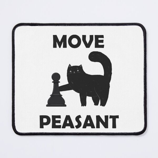 Item preview, Move Peasant - Cat Chess edition designed and sold by ChessMadness.