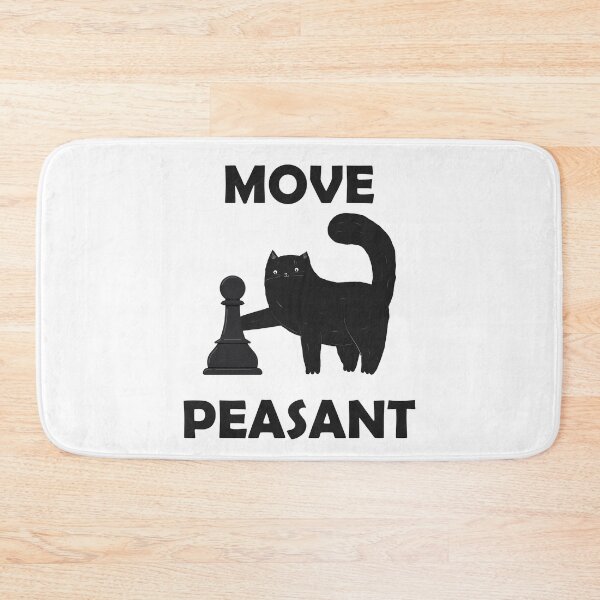 Item preview, Move Peasant - Cat Chess edition designed and sold by ChessMadness.