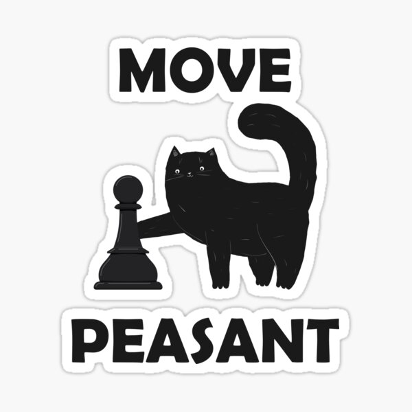 Green Eyed Cat Strategizes Next Chess Move Sticker for Sale by  CreatedProto