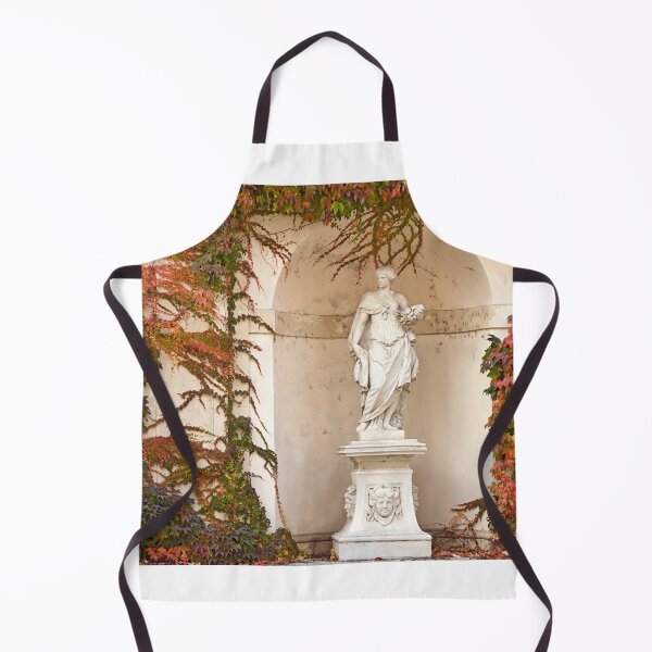 Item preview, statue and wall with creeper plant in autumn Vienna designed and sold by goceris.
