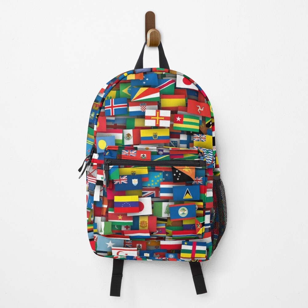 "Flags of all countries of the world" Backpack for Sale by dimav