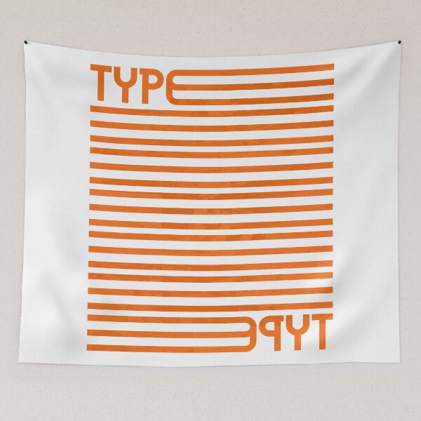 Item preview, Type Stripes (Orange) designed and sold by John Uttley.