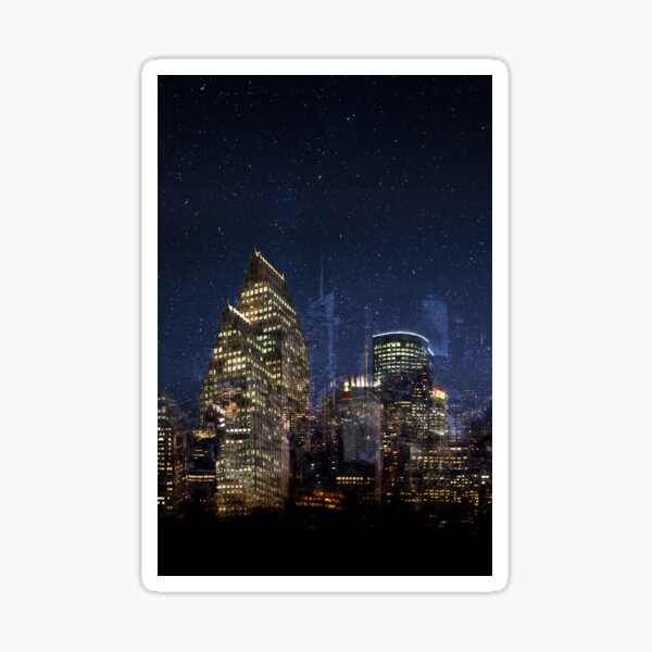 Cityscape - By Brian Vegas Sticker