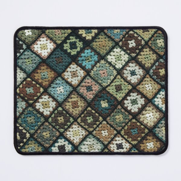 Item preview, Crochet granny square pattern dark green  designed and sold by Amalzaki.