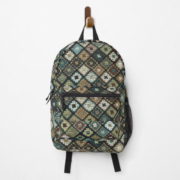 Item preview, Crochet granny square pattern dark green  designed and sold by Amalzaki.