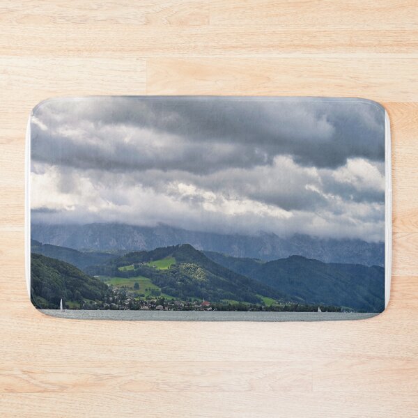 Item preview, cloudy sky above the Lake Attersee designed and sold by goceris.