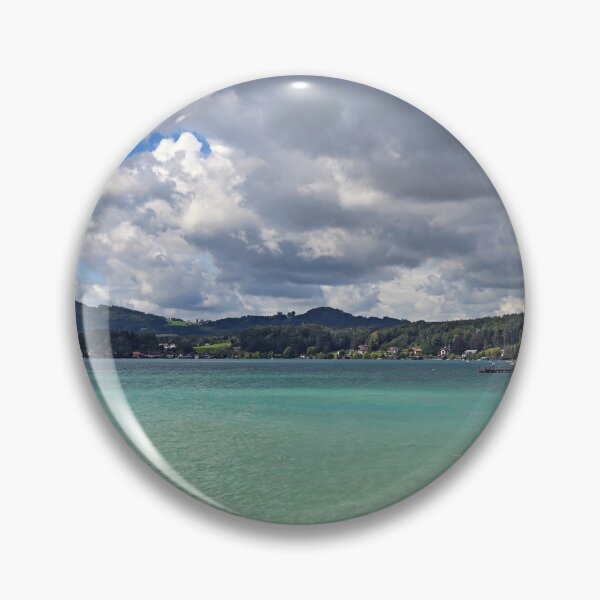 Item preview, cloudy sky above the Lake Attersee landscape designed and sold by goceris.