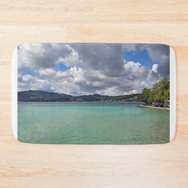 Item preview, cloudy sky above the Lake Attersee landscape designed and sold by goceris.