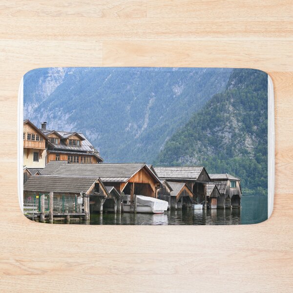 Item preview, Hallstatt mountain village Hallstatter Lake in Austria designed and sold by goceris.