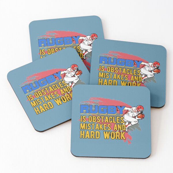 Item preview, Rugby Is Obstacles Mistakes And Hard Work   designed and sold by TShirtGeners.