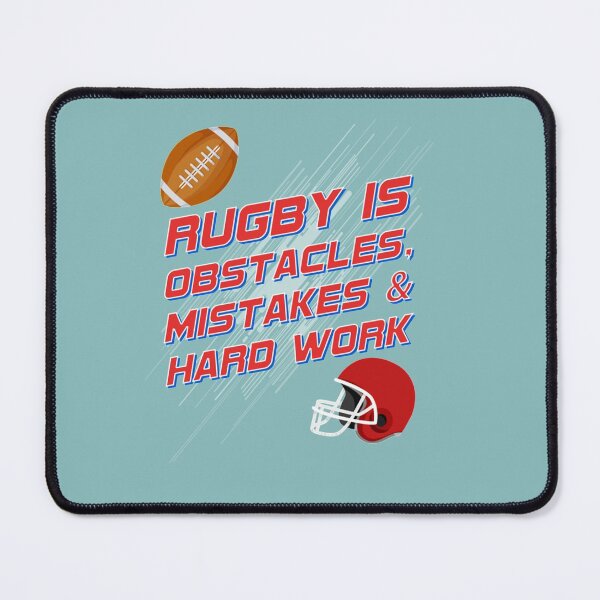 Item preview, Rugby Is Obstacles, Mistakes _amp_ Hard Work    designed and sold by TShirtGeners.