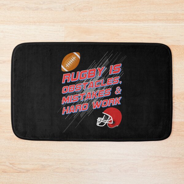 Item preview, Rugby Is Obstacles, Mistakes _amp_ Hard Work    designed and sold by TShirtGeners.