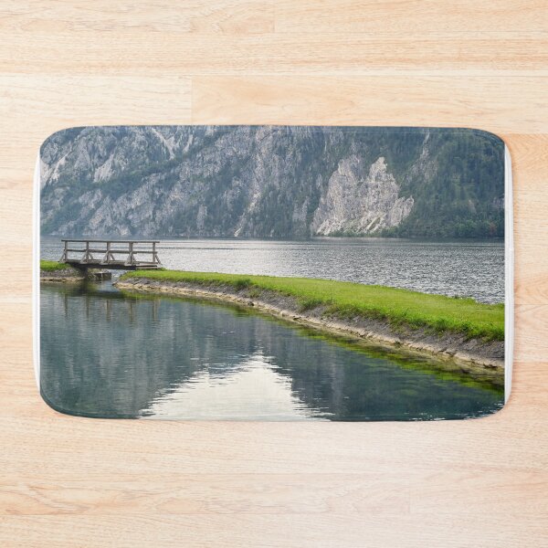 Item preview, Lake Traun Traunsee in Traunkirchen Upper Austria landscape  designed and sold by goceris.