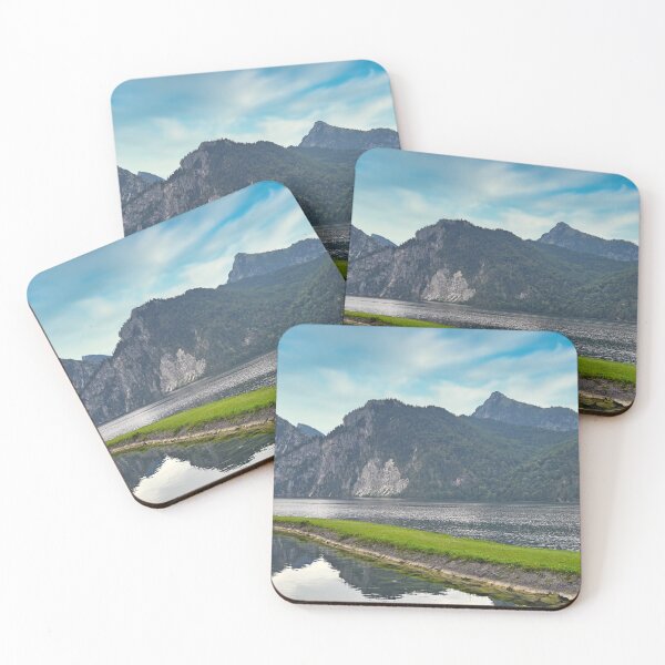 Item preview, Lake Traun Traunsee in Traunkirchen Austria landscape  designed and sold by goceris.