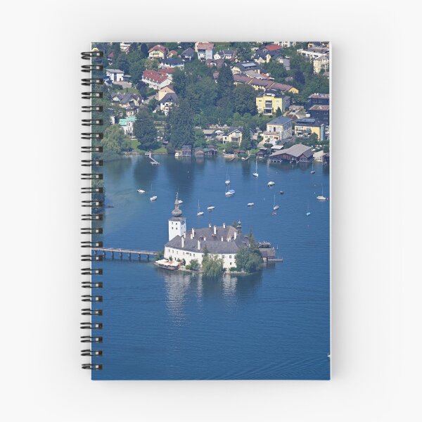 Item preview, Panoramic view of medieval castle Schloss Ort Orth on lake Traunsee in Gmunden Upper Austria  designed and sold by goceris.
