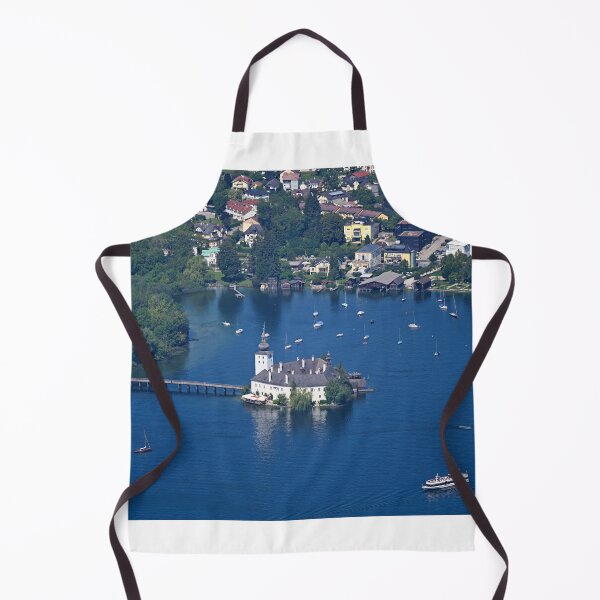 Item preview, Panoramic view of medieval castle Schloss Ort Orth on lake Traunsee in Gmunden Upper Austria  designed and sold by goceris.