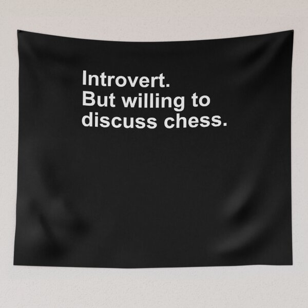 Item preview, Introvert Butt Willing To Discuss Chess designed and sold by ChessMadness.