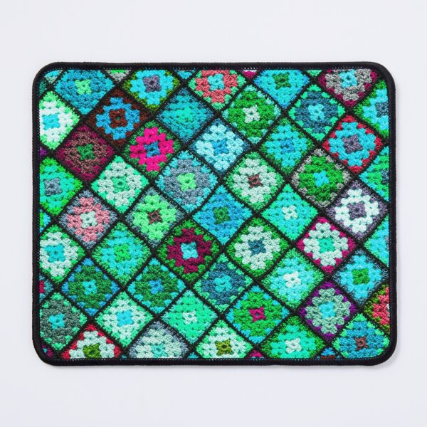 Item preview, Crochet granny square pattern marine blue designed and sold by Amalzaki.