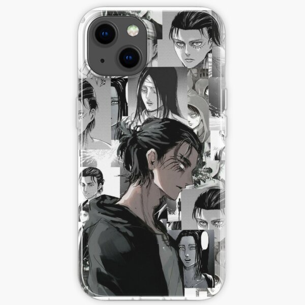 Collage d'Eren Yeager Coque souple iPhone