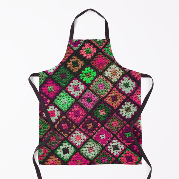 Item preview, Crochet granny square pattern fuchsia pink designed and sold by Amalzaki.